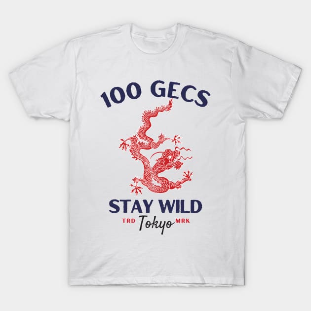 100 gecs red dragon T-Shirt by Ollie_kota